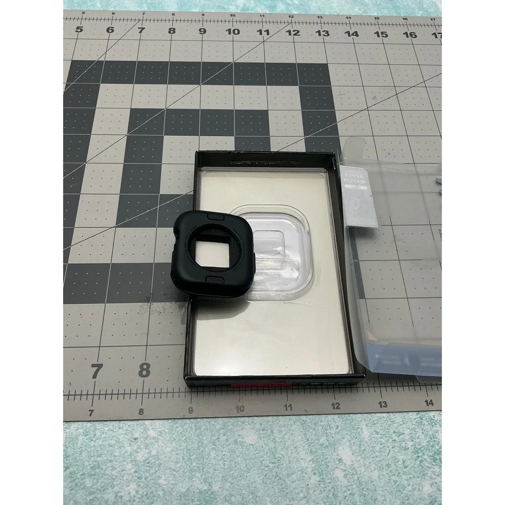 Mageasy Skin Apple Watch Protective Case 49mm Black TPU Shockproof Ultra Ultra 2